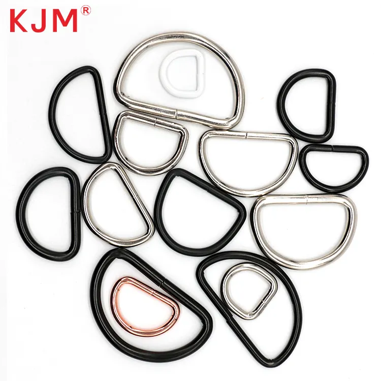 Factory Price Heavy Duty Iron 15mm 20mm 21mm 25mm Metal Buckle D ring for Belt Bag Accessories Dog Collar