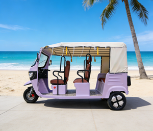 <span class=keywords><strong>Taxi</strong></span> Eléctrico de 3 Ruedas, Triciclo de Pasajeros, Tuk Tuk, para Transporte Diario, Carrocería Abierta, E-Trike - Product Image 5