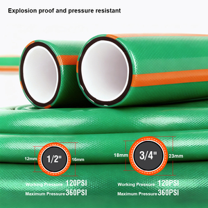 Tuyau d'arrosage flexible extensible en PVC vert HARDEN Tuyau d'arrosage flexible Tuyau d'arrosage et enrouleurs Produit 633211 -633235 - Product Image 4