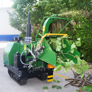 Florestal Grande Capacidade Diesel 40hp 50hp 80hp 100hp Tree Wood Chipper Crawler/Wheel Shredder Máquina De Barbear De Madeira Chipper - Product Image 2