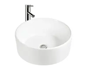 Commercio all'ingrosso della fabbrica di ceramica lavabo lavabo lavabo bagno lavabo rotondo tavolo in ceramica bacino superiore