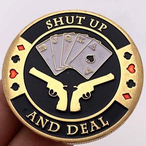 Fabricant d'usine fabriquant des jetons de jeu gravés par estampage de métal de conception libre personnalisée bon marché à vendre - Product Image 1