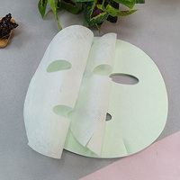 Tissu de masque en fibre de chlorophylle et zinc de qualité commerciale, écologique, matière première pour contrôle du sébum, texture ondulée pour une utilisation longue durée