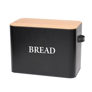 Kitchen Counter <strong>Large</strong> Dry Food <strong>Bread</strong> Box Storage Boxes Powder Coated Metal <strong>Bread</strong> <strong>Bin</strong> - Product Image 2