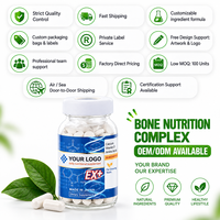 Comprimés de calcium, vitamine D et acides aminés pour enfants, marque privée OEM, pour la nutrition osseuse quotidienne, complément alimentaire, vente en gros, fourniture d'usine