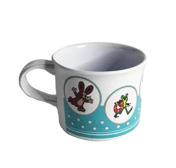 Onbreekbaar Twee Handgrepen Melamine Kids Mokken Cups