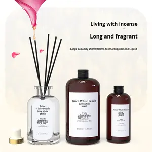 Líquido <span class=keywords><strong>de</strong></span> Recarga <span class=keywords><strong>de</strong></span> Gran Capacidad, Natural, <span class=keywords><strong>de</strong></span> Vidrio, para Uso en el Hogar y Hoteles, Aromaterapia sin Llama, Aceite Puro sin Alcohol, para <span class=keywords><strong>Madres</strong></span> y Bebés - Product Image 2