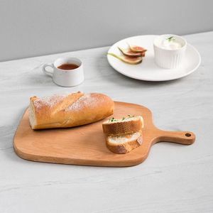 Planche à découper en bois rectangulaire avec poignée pour pain, pizza, fruits, usage domestique - Product Image 4