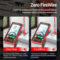 ANENG 616 Multimeter Digital Pintar 6000 Counts True RMS, Pengukur Tegangan AC/DC Otomatis dengan NCV & Temperatur.