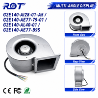 Ventilador Centrífugo Original G2E140-AI28-01-A5 AC 230V 140mm 282CFM de Curva Directa para Reemplazo en Gabinetes HVAC