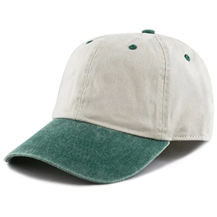 Topi Cina dengan Logo Kustom Topi Bordir Logo Biasa Topi Bisbol Katun Atletik Sabuk Biasa