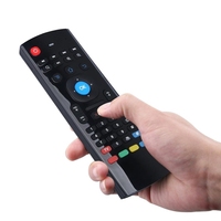 Prix spécial clavier complet double face design MX3 mini clavier 2.4G sans fil 6 axes gyroscope air souris TV box télécommande