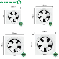 Usine personnalisée persienne arrière solide volume d'air élevé ventilateur d'extraction de 8 pouces ventilateur de ventilation domestique ventilateur de ventilation mural