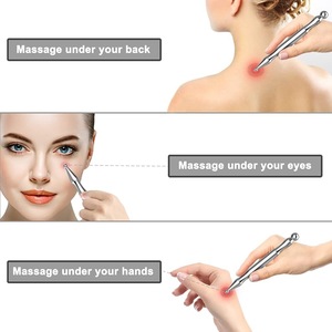 Stylo de massage à double pointe en acier inoxydable pour points d'acupuncture, outil portatif de drainage des méridiens, masseur de points de pression pour les yeux - Product Image 6