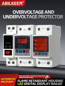 63A tự điều chỉnh thông minh hiện tại và điện áp hiển thị kỹ thuật số mét đường sắt gắn quá áp và bảo vệ thấp - Product Image 3