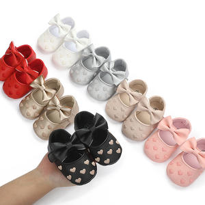 Fantaisie nouveau-né bébé en <span class=keywords><strong>cuir</strong></span> fête sandales fille semelles souples avec nœud fantaisie chaussures de marche 0-18 <span class=keywords><strong>mois</strong></span> infantile bébé princesse chaussures - Product Image 5