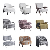 Fauteuil individuel en tissu confortable et moderne pour salon, idéal pour la détente à domicile - Vente en gros