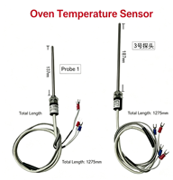 Sensor Probe Oven Baja Tahan Karat Termokopel Suhu Tinggi Baru, Suku Cadang Pengganti Oven Roti, Pengukur Suhu Akurat