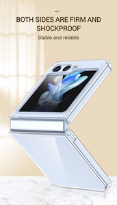 Étui de téléphone pc clair pour <span class=keywords><strong>samsung</strong></span> z flip 6 étui de téléphone portable transparent antichoc pour <span class=keywords><strong>samsung</strong></span> z flip 4 5 6 - Product Image 5