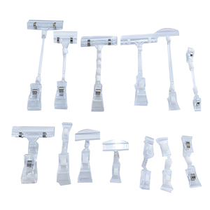 Best Selling Supermarket <strong>Display</strong> Colorful Clear Plastic Rotatable <strong>POP</strong> <strong>Shelf</strong> Label Sign Clip Tag Holder Clip - Product Image 3