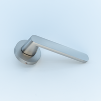 Poignée de porte à levier moderne de haute qualité en alliage de zinc Yali, résistante à l'eau, pour portes de salle de bain, de salle humide et de douche, anti-rouille
