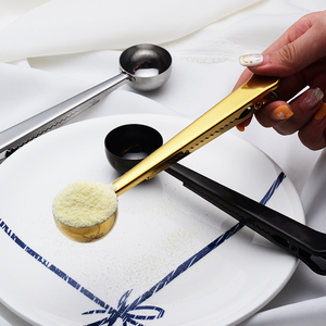 ملعقة قهوة مشبك للغلق بإحكام الفولاذ المقاوم للصدأ اسبريسو حبوب البن مسحوق القهوة ملعقة مقهى اكسسوارات المطبخ أداة - Product Image 6