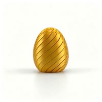 Office Desk Toy 3D Printed Spiral Fidget Egg Eco-Friendly PLA Articulated Design High-End Finish Gift Decoration