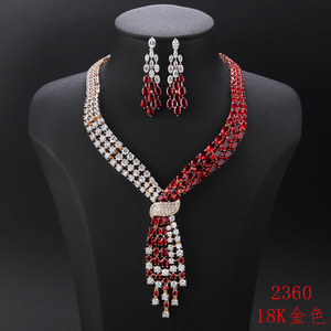 XUPING <strong>Jewelry</strong> <strong>Set</strong> Dubai Wholesale Artificial Diamond Fashion <strong>Pakistani</strong> Iced Out Exaggerated Wedding Bridal Luxury Jewellery <strong>Set</strong> - Product Image 2