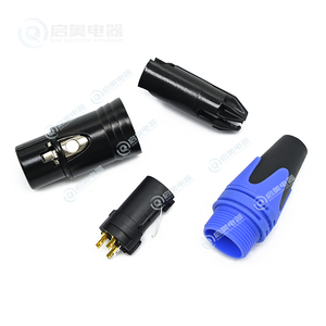 Chất lượng cao 3-<span class=keywords><strong>pin</strong></span> XLR DMX nối đồng liên hệ với Snap phù hợp với nam cắm nữ nối - Product Image 4