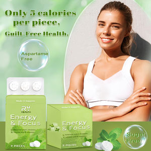 Tae tae etiket nane Tablet vitamini enerji sakız Booster nootropik takviyesi bellek ve kadınlar erkekler için odak sakız - Product Image 3