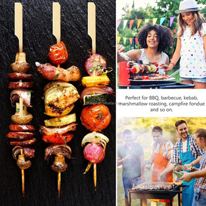 Nature <span class=keywords><strong>Bambou</strong></span> Paddle Brochette Spatule Durable Long Manche Simple Style Shack Outil pour Charbon Grill Cuisson - Product Image 2