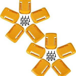 Wall Mounted Battery Storage Base <b>Brackets</b> For Dewalt 20V 60V DCB200 <b>Plastic</b> Rectangle Garage Home Tools Organization - Product Image 1