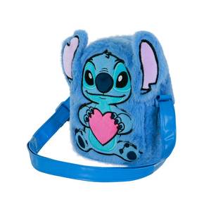 Karactermania - Bolso Bandolera de Peluche con Forma de Corazón de Lilo y Stitch de Disney, Azul - Product Image 1
