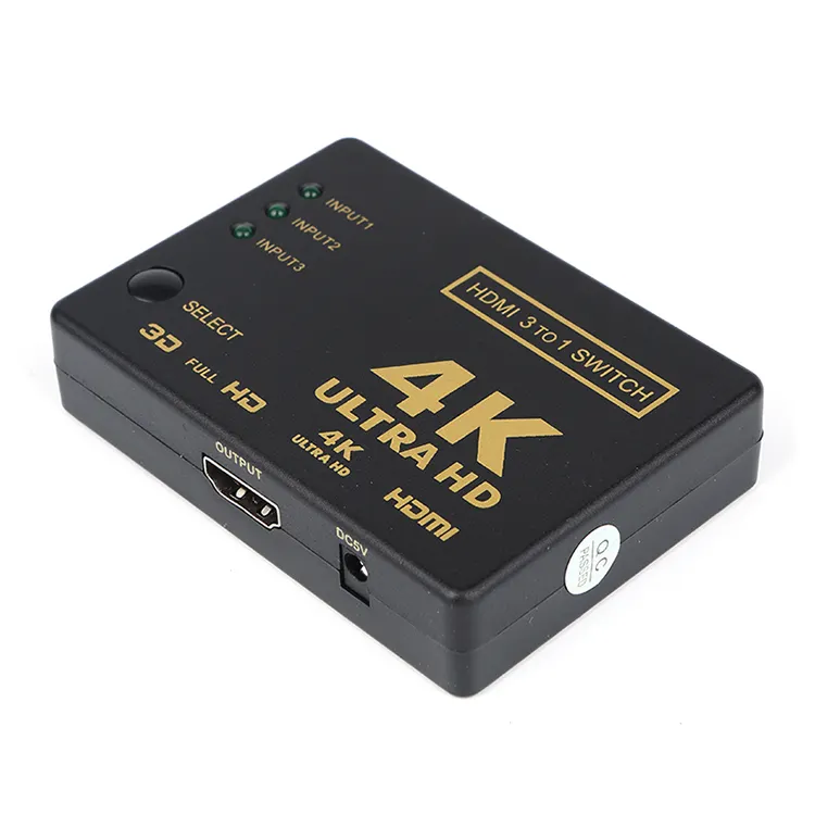 4K Hoge Snelheid Hd Splitter 3X1 3 In 1 Uit Ultra Hd Met Afstandsbediening Infrarood Kabel Hd Switcher