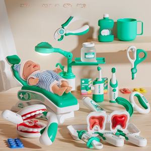 Mainan Peran Dokter Gigi untuk Anak-anak, Set Dokter dan Perawat dengan Alat Pemeriksaan, Mainan Suntik Vaksin, Mainan Edukasi Karir - Product Image 1