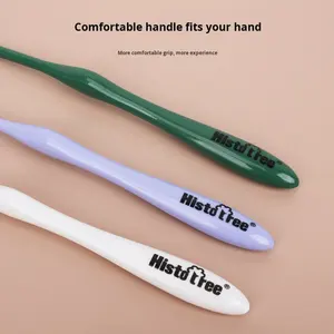 Grosir sikat gigi runcing <span class=keywords><strong>Mini</strong></span> Macaron untuk kucing dan anjing persediaan hewan peliharaan pembersih mulut plastik - Product Image 3