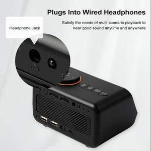 Réveil numérique en gros avec radio FM, haut-parleur Bluetooth, double ports de charge USB, détection de température, fonction Snooze, idéal pour chambre d'hôtel - Product Image 2