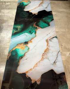 <span class=keywords><strong>Plaque</strong></span> murale décorative en <span class=keywords><strong>PVC</strong></span> pour panneau mural marron TV à <span class=keywords><strong>effet</strong></span> de <span class=keywords><strong>marbre</strong></span> imperméable et brillant - Product Image 4