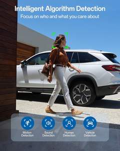 Fooutdoor açık güvenlik kamera 4K/8MP <span class=keywords><strong>POE</strong></span> otomatik izleme 4X optik Zoom AI algılama renk gece görüş 2 yönlü ses 360 ° kamera - Product Image 6