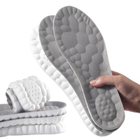 Semelles de massage en PU TPR super douces en gros, forte absorption de la transpiration, semelles de sport pour la marche et la course