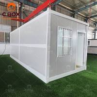 Cbox Mobile Portable Prefab Sandwich Panel Building Folding Residence Tiny Homes Office Gym Foldable Container House