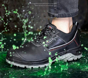 Bottes de randonnée montantes, antidérapantes et résistantes à l'usure, bottes de travail pour hommes toutes saisons pour la randonnée en plein air - Product Image 3