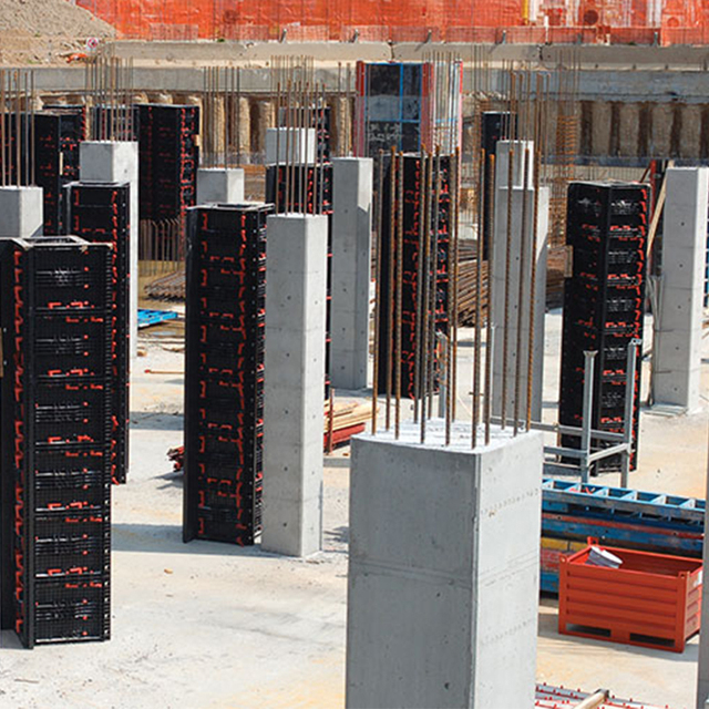 Construction Reusable Modular Forming Plastic Adjustable Column Formwork for Concrete