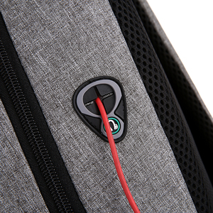 Sac à dos professionnel unisexe en tissu Oxford imperméable avec fermeture éclair, port de chargement USB intégré, motif géométrique antivol – Nouveauté usine, vente chaude - Product Image 5