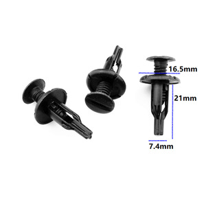 Clips de Reemplazo para Revestimiento de Maletero Honda Acura 651 Negros de PP para Accord Civic TL XRV - Product Image 2