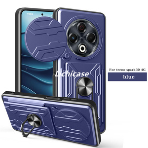 Lichicase fente pour carte Invisible à double protection dur PC TPU un étui pour Tecno Spark 30 housse antichoc - Product Image 1