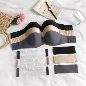 Soutien-gorge bandeau sans bretelles sans armatures pour femme, sans coutures, push-up, grande <span class=keywords><strong>taille</strong></span>, bonnet <span class=keywords><strong>E</strong></span> - Product Image 1
