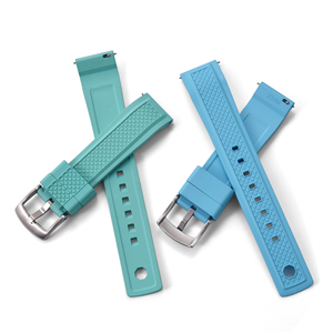 JUELONG Summit FKM Gummi armbänder mit Schnell verschluss Uhren armbänder Slide Keeper Armband Wasserdicht 20mm 22mm - Product Image 2
