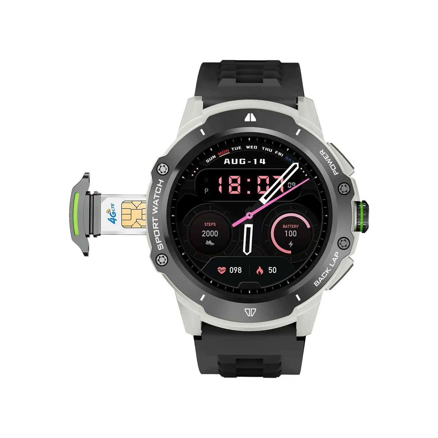 Smartwatch di alta qualità con SIM Card Wi-Fi 16G HD fotocamera 4G chiamata Smart Watch 1.43 pollici NFC orologio GPS per Android