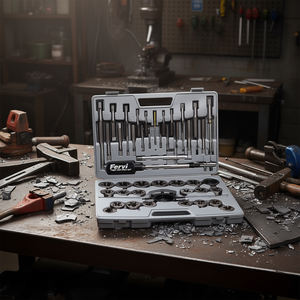 Jeu de tarauds et filières Fervi M100, outils de filetage métriques pour le travail des métaux - Product Image 3